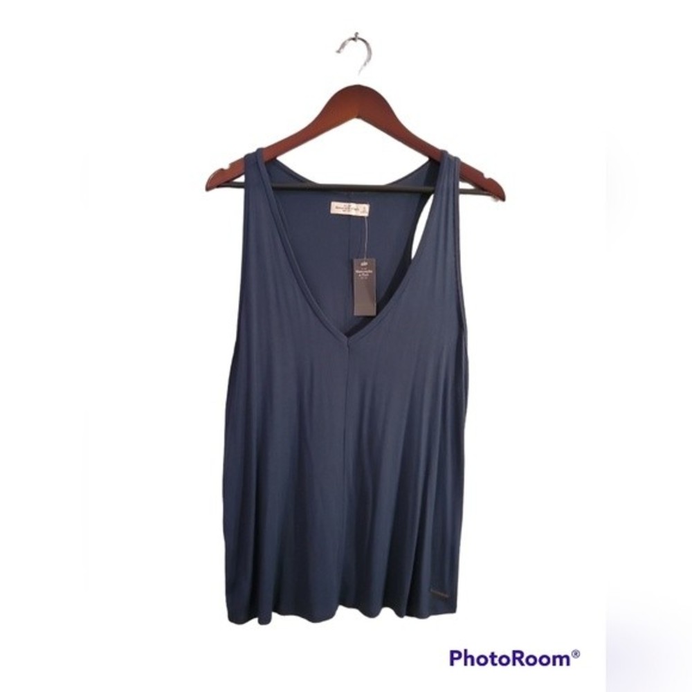 NWT Abercrombie and Fitch tank. Blue. Size large